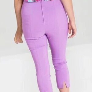 Hell Bunny - Lavender Tina Capris, size 4XL/UK 22